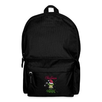 Weihnachten Brokkoli Vegan - Rucksack - Schwarz - Vorne