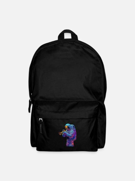 Astronaut Trompete - Rucksack - Schwarz