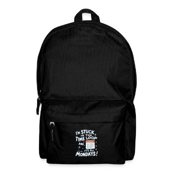 Passionné de voyage dans le temps qui s’intéresse à - Sac à dos - noir - Devant