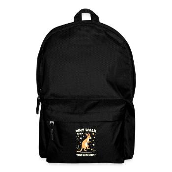 Wallaby Australian Wildlife Marsupial Nature - Backpack - black - Front