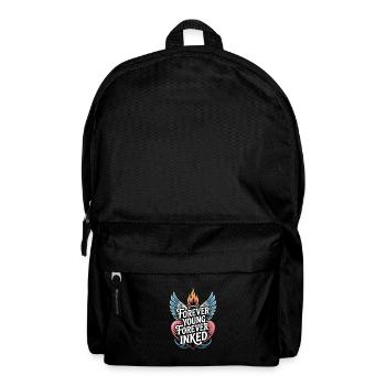 Seniors with tattoos proudly aging, - Backpack - black - Front