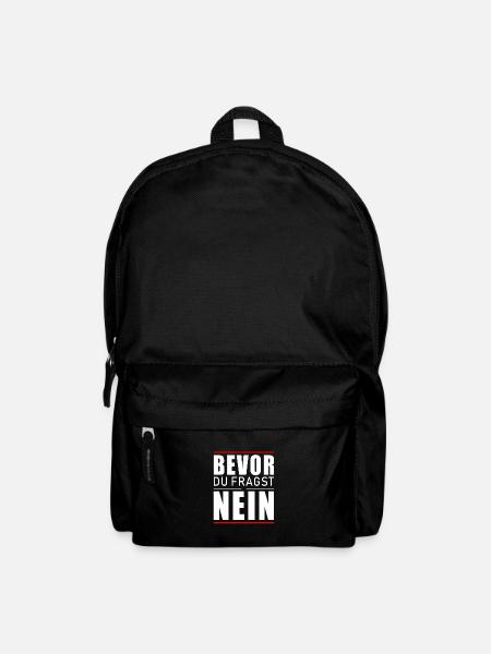 Bevor du fragst nein - Rucksack - Schwarz