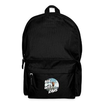 Nix wie raus - perfekt für Outdoor Fans, Wanderer - Rucksack - Schwarz - Vorne