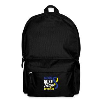 Love Doesn't Count Chromosomes Down Syndrome - Backpack - black - Front