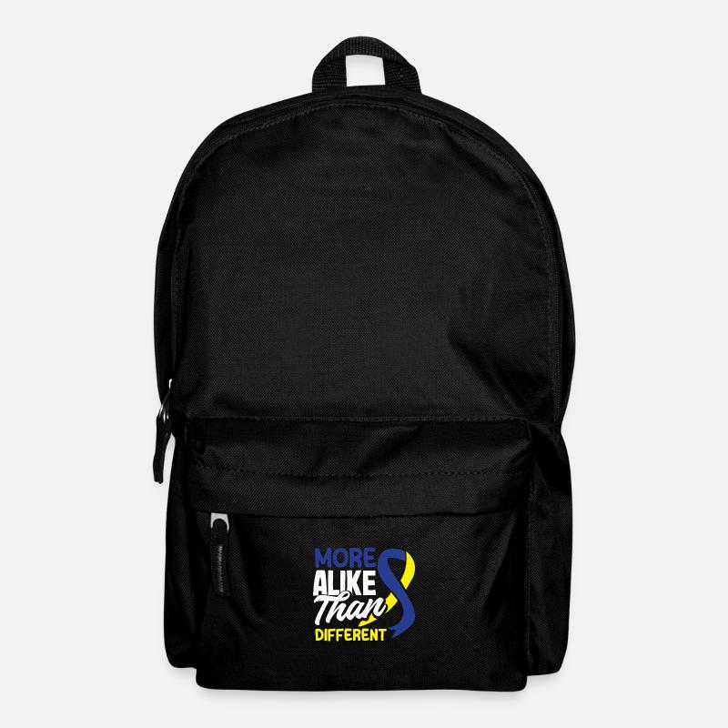 Love Doesn't Count Chromosomes Down Syndrome - Backpack - black