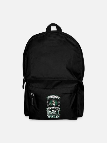 Baseball Baseballspieler Spruch USA Sport Home Run - Rucksack - Schwarz