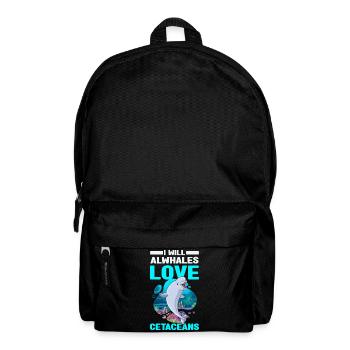 Meeresbiologen | Meeresbiologe Delfin Geschenkidee - Rucksack - Schwarz - Vorne