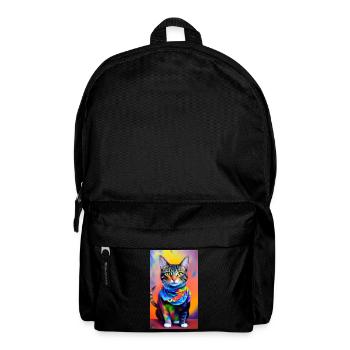 Fabuleux chat domestique à poil court - Sac à dos - noir - Devant