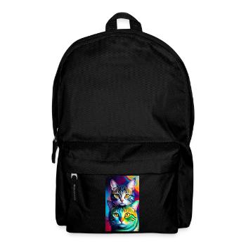 Merveilleux chats domestiques à poil court - Sac à dos - noir - Devant