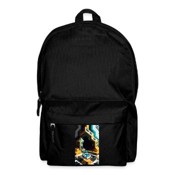 Blocs fantastiques dans un monde 3D - Sac à dos - noir - Devant