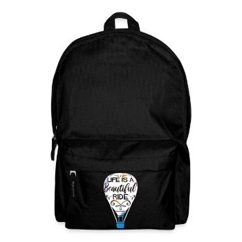 Heißluftballon fahren | Ballonfahrt Geschenkideen - Rucksack - Schwarz - Vorne