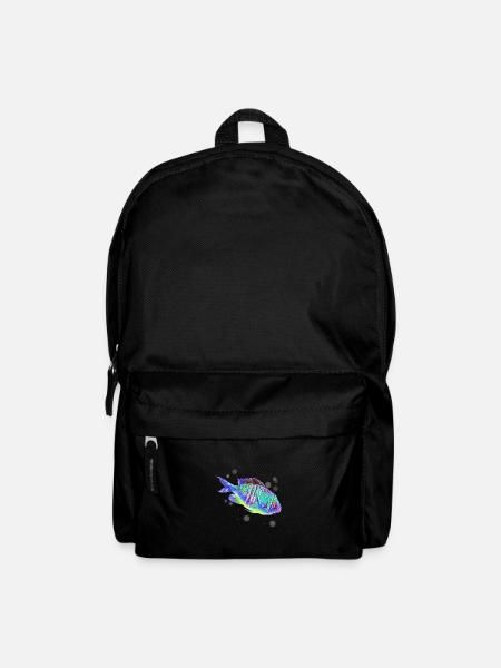 Fisch - Rucksack - Schwarz