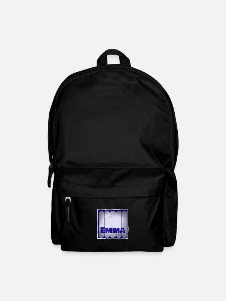 Nom Emma Idée Cadeau - Sac à dos - noir