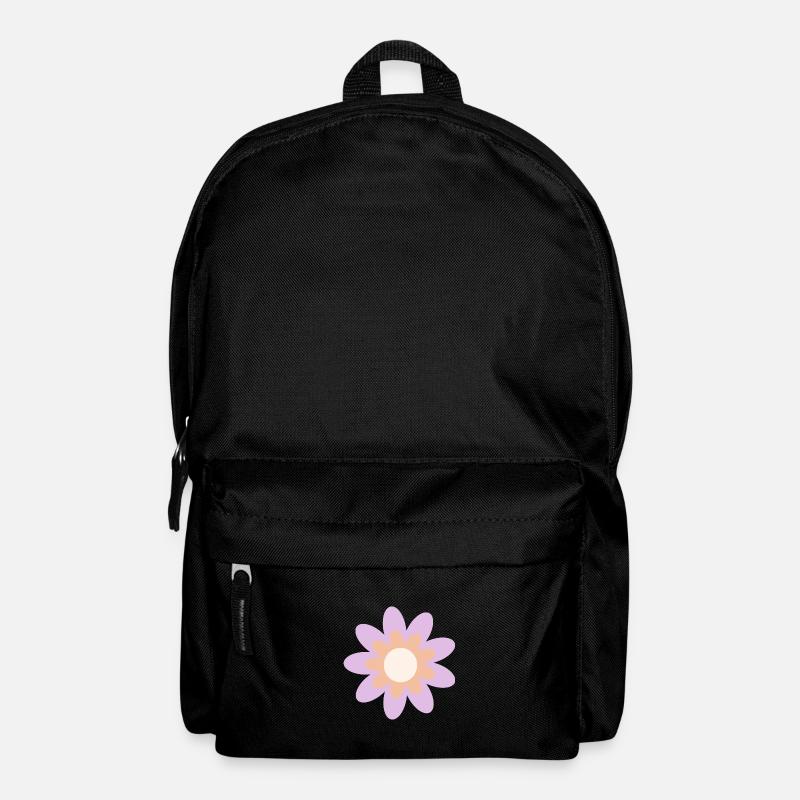 Fleur fleur pastel fleurs fleurs pastel lilas - Sac à dos - noir