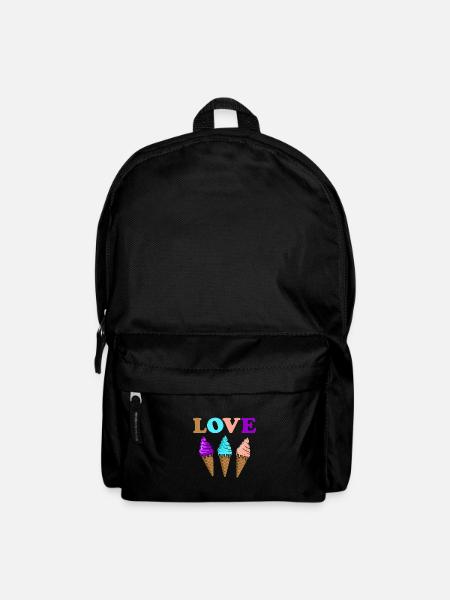 Eiscreme - Rucksack - Schwarz
