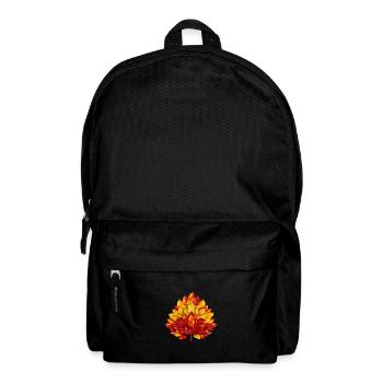 Autumn in Spain: Yellow-red foliage as a symbol of the - Backpack - black - Front
