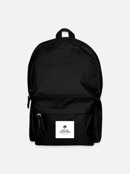 Take Me Somewhere – Logo - Rucksack - Schwarz