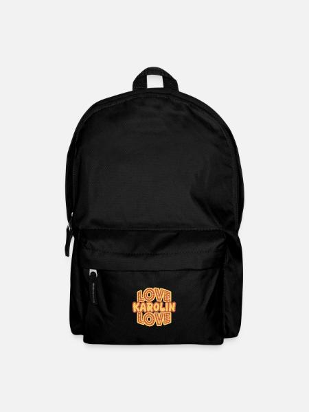 Vorname Karolin - Rucksack - Schwarz
