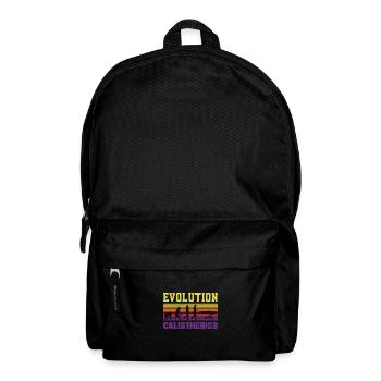 Evolution of man Calisthenics Retro Vintage - Rucksack - Schwarz - Vorne