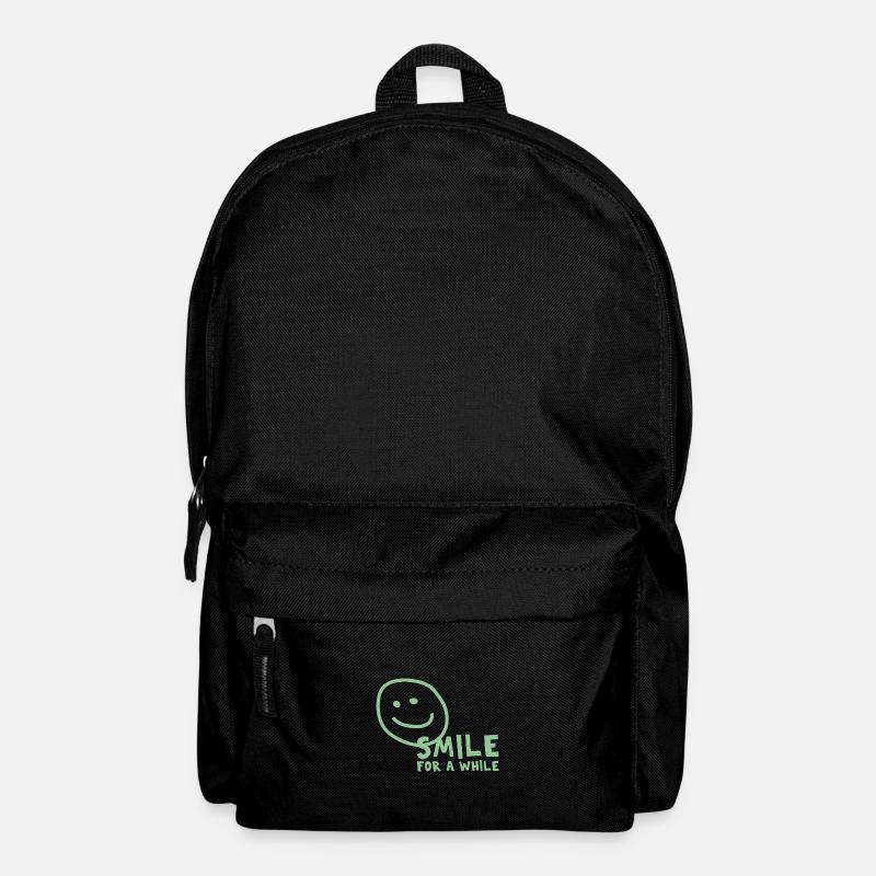 Smile for a while - Bewahre die gute Laune - Rucksack - Schwarz