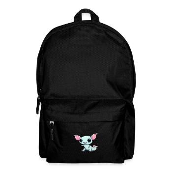 Süßer Kawaii Axolotl - Rucksack - Schwarz - Vorne