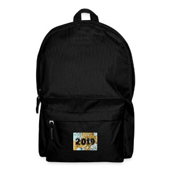 Zahl 2019 - Rucksack - Schwarz - Vorne
