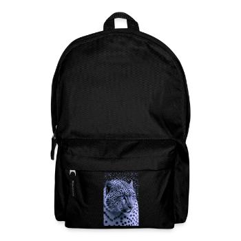 Snow Leopard Blue Eyes - Backpack - black - Front