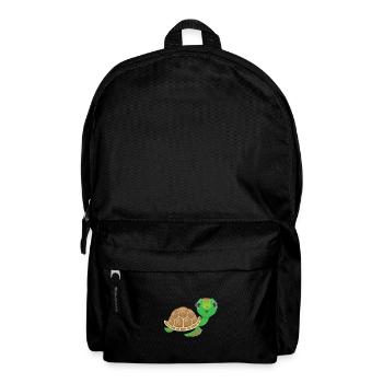 Kawaii Schildkröte: Süßer Charme - Rucksack - Schwarz - Vorne