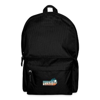 Skiing Evolution Vintag Winter Sport Ski - Rucksack - Schwarz - Vorne