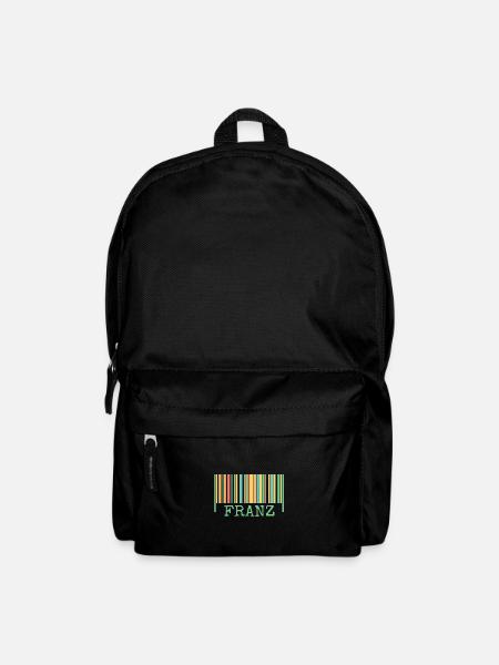 Strichcode Franz - Rucksack - Schwarz