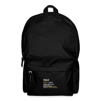 Max - Rucksack - Schwarz - Vorne