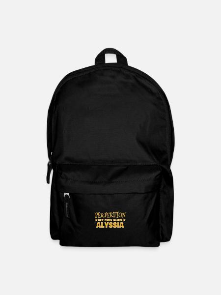 Alyssia als Frauenname - Rucksack - Schwarz