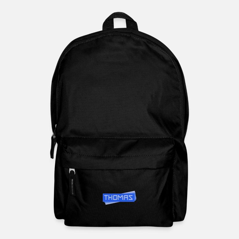 Namensschild Thomas - Rucksack - Schwarz