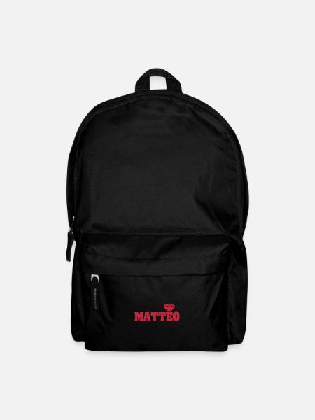 Geschenkidee Matteo - Rucksack - Schwarz