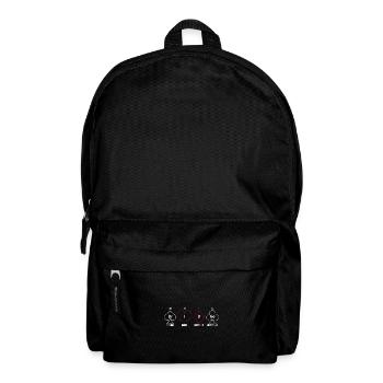Bridge Kartenspiel Geschenk - Rucksack - Schwarz - Vorne
