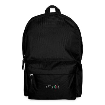 Italy Italian Heartbeat Vaffanculo - Backpack - black - Front