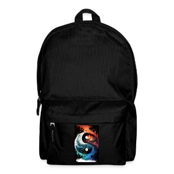 Yin Yang Elements Watercolor - Backpack - black - Front
