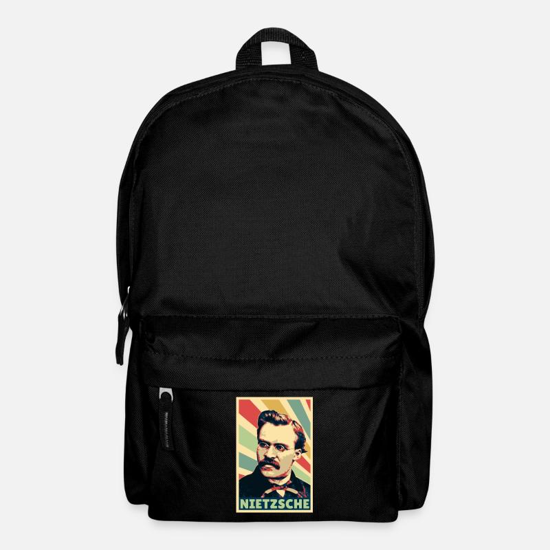 Friedrich Nietzsche Vintage Colors - Backpack - black