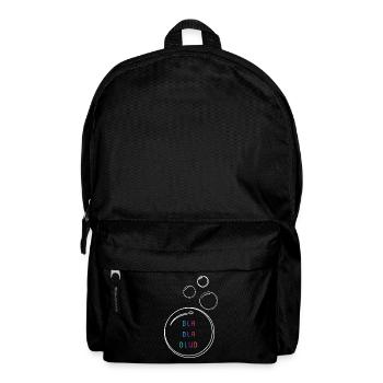 Bla bla blub - Rucksack - Schwarz - Vorne
