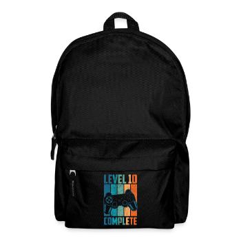 10th Birthday Years Level 10 Complete Gift - Backpack - black - Front