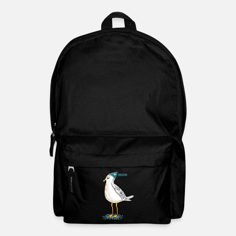 Möwe (b) - Rucksack - Schwarz