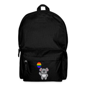 Rainbow Balloon Koala Australia Animal LGBT - Backpack - black - Front
