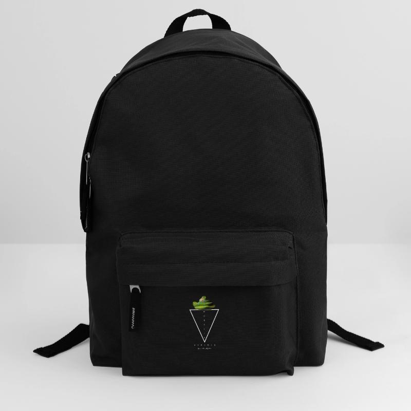 Green Tree Python Modern Geometric Backpack
