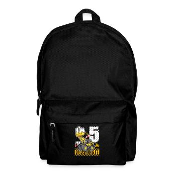 I'm 5 & Crushing It 5th Birthday Boys Excavator - Rucksack - Schwarz - Vorne