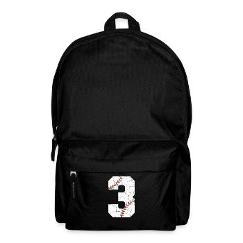 Kinder 3. Geburtstag Baseballspieler 3 Jahre alt - Rucksack - Schwarz - Vorne