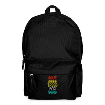 Save The Bees, Trees And Seas Changement climatique Rétro - Sac à dos - noir - Devant