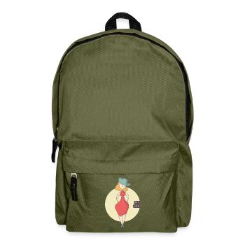 Meine Welt - Rucksack - Olivgrün - Vorne