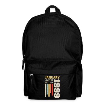 Januar 1999 - Januar 1999 Geburtstagsgeschenk - Rucksack - Schwarz - Vorne