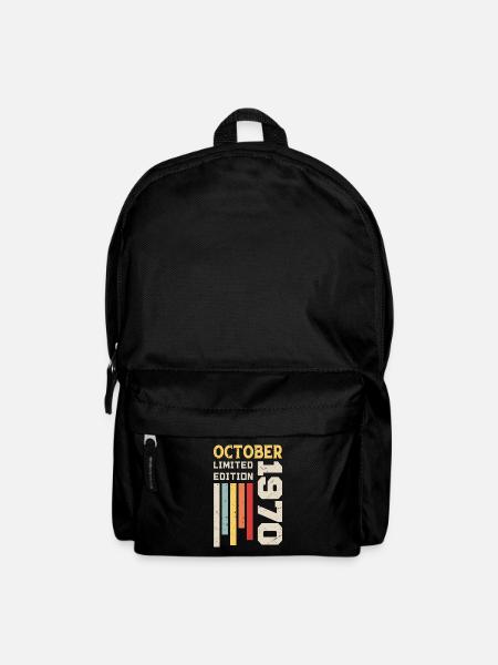 Oktober 1970 - Oktober 1970 Geburtstagsgeschenk - Rucksack - Schwarz