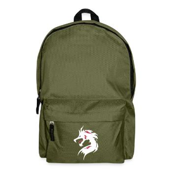 ❤️👄🐉Dragon en caractère chinois-Dragon d'amour- 龍 - Sac à dos - vert olive - Devant